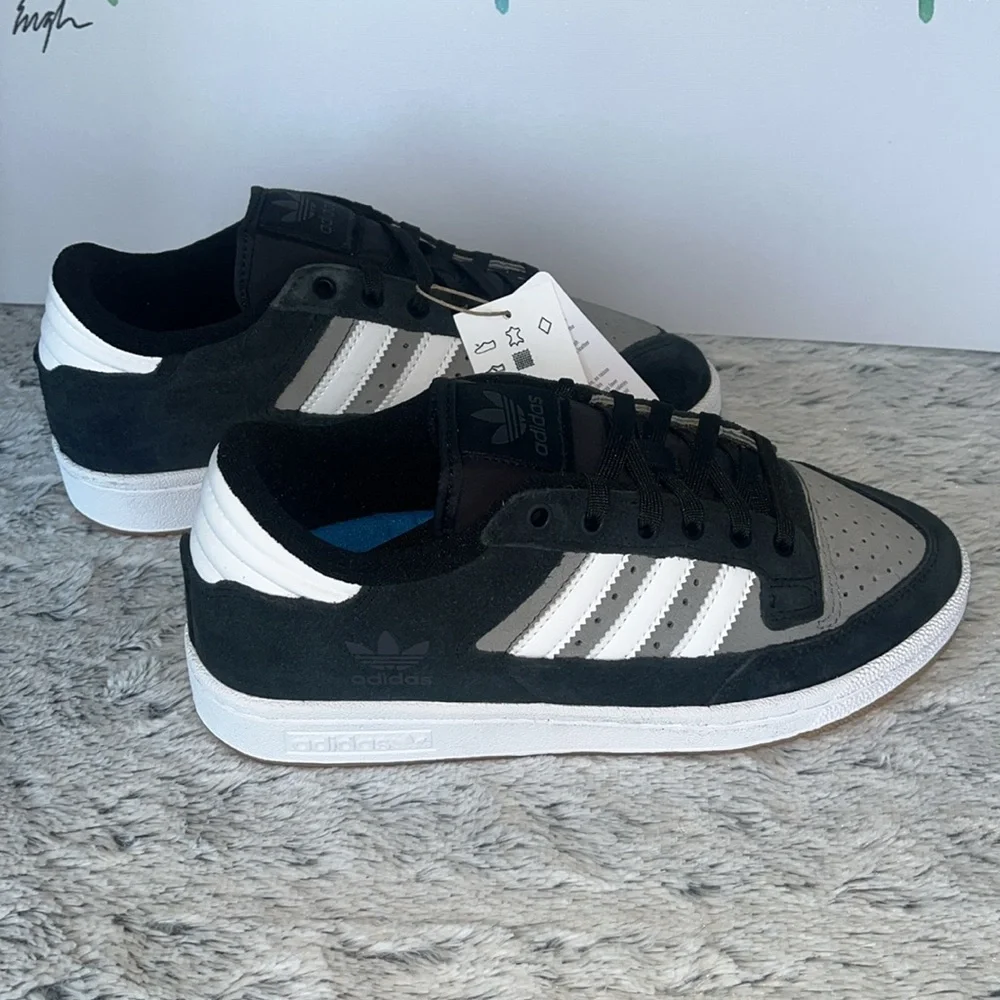 Men’s Adidas Centennial 85 Low ADV Black and Gray Sneakers